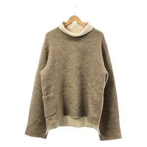 SUNSEA / サンシー | W-FACEWOOLTURTLENECKPULLOV / リバーシブル タートルネック プルオーバー | 3 | ベージュ/ホワイト | メンズ｜kldclothing