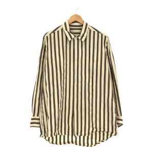 CASEY CASEY / ケーシーケーシー | 2021AW | FABIANO SHIRT stripe コットン ストライプ ファビオ シャツ | M | NATURAL | メンズ｜kldclothing