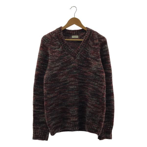 DRIES VAN NOTEN / ドリスヴァンノッテン ウール モヘア アルパカ混 メランジ Vネ...