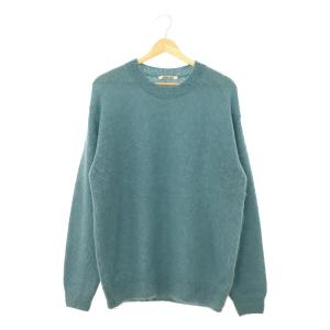 【美品】  AURALEE / オーラリー | BRUSHED SUPER KID MOHAIR KNIT P/O / スパーキッドモヘヤ ニット | 4 | ブルー | レディース｜kldclothing