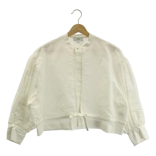 HYKE / ハイク C/L BALLOON SLEEVE BLOUSE リネン コットン バンドカ...
