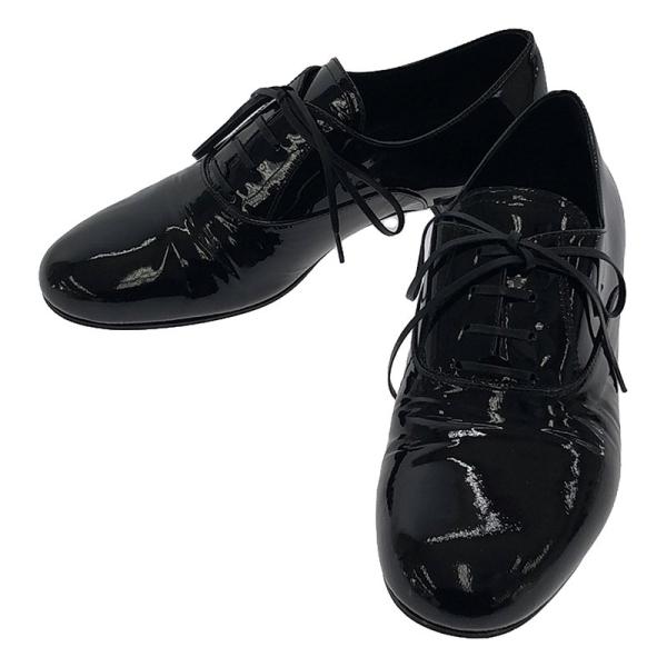PRADA / プラダ | エナメルレザー レースアップシューズ | 34 1/2 | ブラック |...