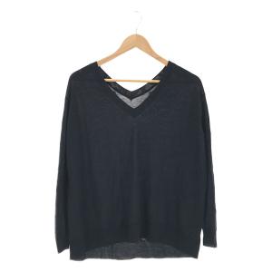 MUSE de Deuxieme Classe / ミューズ ドゥーズィーエムクラス | MILLENNIM Vネックプルオーバー ニット | F | ネイビー｜kldclothing