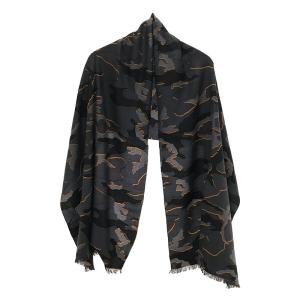 【美品】  COACH / コーチ | CAMO SCARF スカーフ | ブラック｜kldclothing