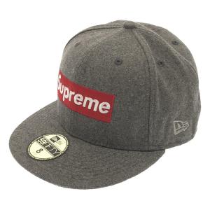 【美品】  SUPREME / シュプリーム | × NEW ERA / ニューエラ Box Logo / ボックスロゴ ウール キャップ 帽子 | 8 / 63.5cm | グレー｜kldclothing