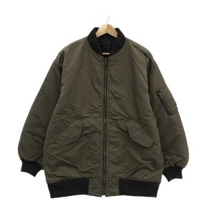 【美品】  Framework / フレームワーク | 2022AW | 2way ロングMA-1 ジャケット | カーキ | レディース｜kldclothing