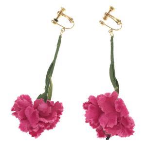 【美品】  madder madder / マダマダ | × アトリエ染花 carnation pierce カーネーションピアス イヤリング　 | ピンク｜kldclothing