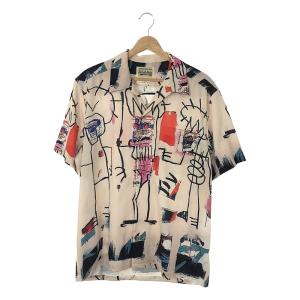 【美品】  WACKO MARIA / ワコマリア | JEAN MICHEL BASQUIAT/ S/S HAWAIIAN SHIRT (TYPE-3) オープンカラーシャツ | M | マルチカラー｜kldclothing