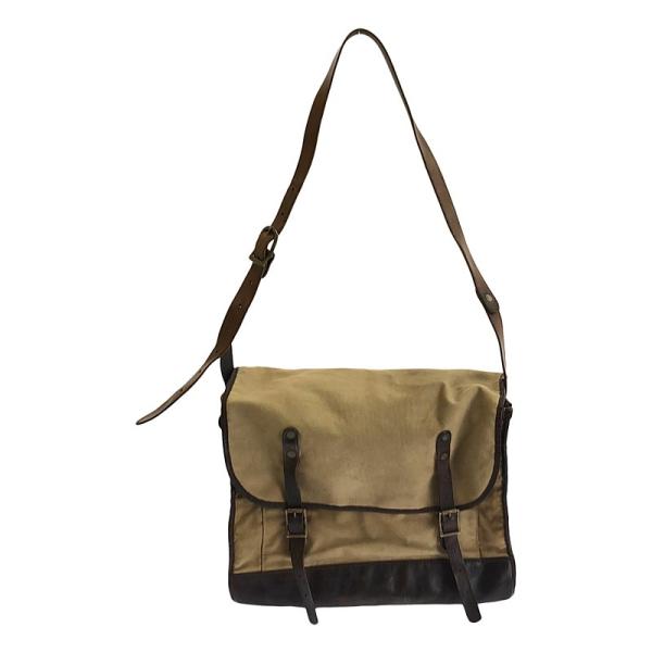 RRL / ダブルアールエル | CANVAS×LEATHER SHOULDER BAG キャンバス...