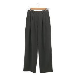 【美品】  CLANE / クラネ | BASIC TUCK PANTS | 1 | グレー | レディース｜kldclothing