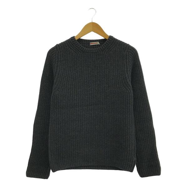 PRADA SPORT / プラダスポーツ | ウール リブ エルボーパッチ ニット | 46 | ...