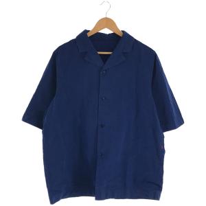 CASEY CASEY / ケーシーケーシー | VERGER BIS BOWLING SHIRT ペーパーコットン オープンカラー半袖シャツ | S | ブルー | メンズ｜kldclothing