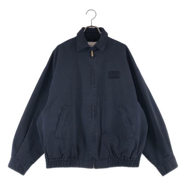 miu miu / ミュウミュウ オーバーサイズ ロゴ チノ ブルゾン ジャケット
