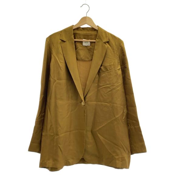 ALYSI / アリジ  シルク 1B  テーラード オーバー ジャケット / インナーキャミソール