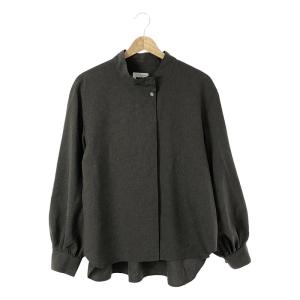 foufou / フーフー | high neck blouse ハイネックブラウス | F | グレー | レディース｜kldclothing