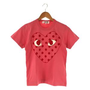 【美品】  PLAY COMME des GARCONS / プレイコムデギャルソン | Polka Dot Heart T-Shirt  ハートロゴ ドット プリント コットン クルーネック Tシャツ カットソ｜kldclothing