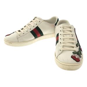 GUCCI / グッチ | 431917 シェリーライン フローラル エンブロイダリー 刺しゅう スニーカー | 36 1/2 | ホワイト | レディース｜kldclothing