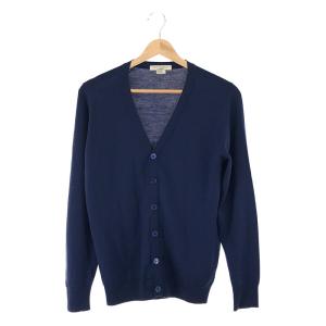 JOHN SMEDLEY / ジョンスメドレー | × BEAMS F ビームスエフ 別注 メリノウール Vネック ニット カーディガン | XS | ネイビー | メンズ｜kldclothing