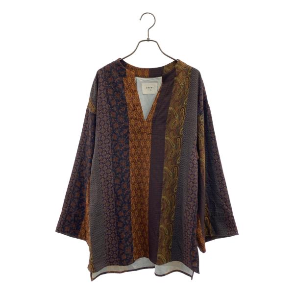 AMERI / アメリ nadia stripe blouse スキッパーシャツ