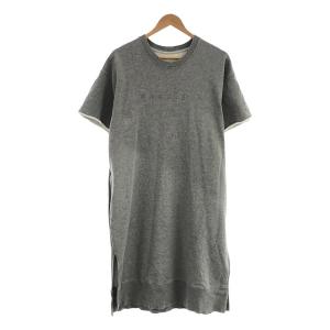 MM6 Maison Margiela / エムエムシックスメゾンマルジェラ | 2021AW | クルーネック サイドスリット ロゴ スウェット ワンピース｜kldclothing