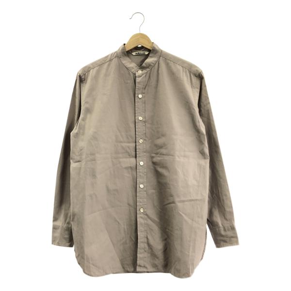 AURALEE / オーラリー WASHED FINX TWILL SHIRTS バンドカラーシャツ