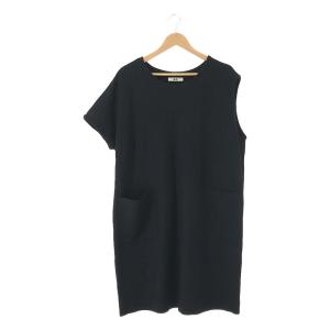 aa. / ダブルエードット | ウール パッチポケット ノースリーブ ワンピース | M | ネイビー | レディース｜kldclothing