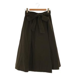 harenoti. / ハレノチ | belted wraparound skirt ベルト付き ベルテッド ラップ風スカート | 1 | カーキ｜kldclothing