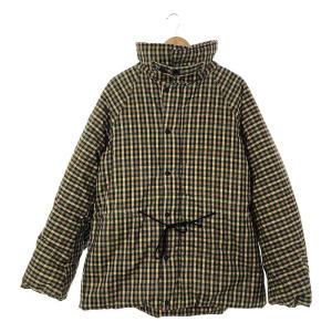 【美品】  beautiful people / ビューティフルピープル | coating check padding coat コーティング チェック 中綿入り ハイネックコート｜kldclothing