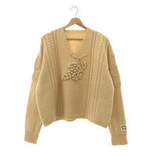 【美品】  SUNSEA / サンシー | 葡萄 SWEATER | 3 | バニラ | レディース｜kldclothing