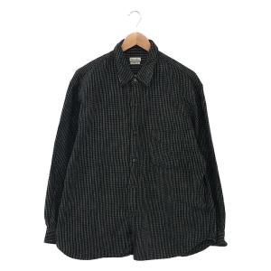 steven alan / スティーブンアラン | DRY NEL CHECK REGULAR COLLAR SHIRT LOOSE コットン ドライ フランネル チェック シャツ | L | ブラック | メンズ｜kldclothing