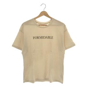 【美品】  IENA / イエナ | FORMIDABLE ロゴプリントＴシャツ | F | ナチュラル | レディース｜kldclothing