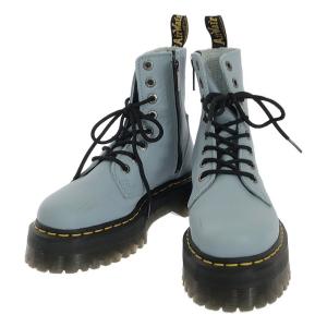 【美品】  Dr.Martens / ドクターマーチン | Jadon III Pisa Leather Platform Boots / レースアップ レザーブーツ | UK5 | CARD BLUE｜kldclothing