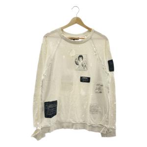 RAF SIMONS / ラフシモンズ Riot Riot Riot期 デストロイ クラッシュ加工 パッチ ダメージ スウェット