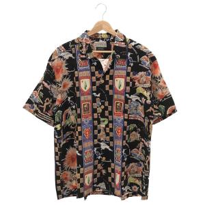 【新品】  SUN SURF / サンサーフ | × BUZZ RICKSON'S / TROPIC LIGHTNING アロハシャツ | XL | ブラック | メンズ｜kldclothing