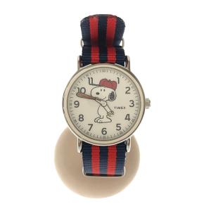 【美品】  TIMEX / タイメックス | × PEANUTS / ピーナッツ コラボ 別注 スヌーピー 腕時計 替えベルト付属有 | ー | レッド｜kldclothing