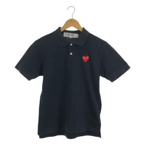 PLAY COMME des GARCONS / プレイコムデギャルソン | ハートワッペン 鹿の子 ポロシャツ | M | ブラック | メンズ｜kldclothing