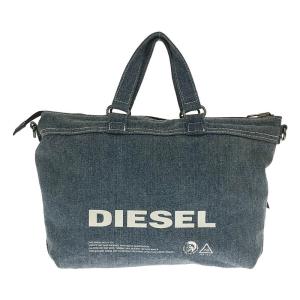 DIESEL / ディーゼル | リバーシブル デニム ボア 切替 ショルダー トートバッグ | ホワイト / インディゴ | レディース｜kldclothing