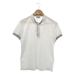 Dior homme / ディオールオム | BEE ビー刺しゅう 鹿の子 ポロシャツ | 46 | ホワイト | メンズ