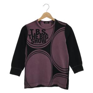 tricot COMME des GARCONS / トリココムデギャルソン | 2005SS | T.B.S. THEBIG SHOW プリント 7分袖 Tシャツ | パープル / ブラック｜kldclothing