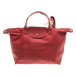 【新品】  Longchamp / ロンシャン | 2way  LE PLIAGE CUIR 1515 ショルダー付き レザー ハンド バッグ 保存袋有 | FREE | ピンク | レディース｜kldclothing