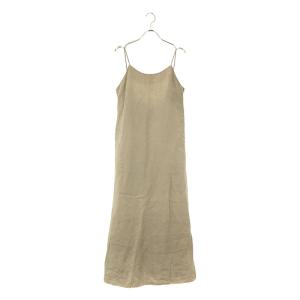 【美品】  Plage / プラージュ | Linen キャミ ワンピース カットオフ | 36 | ベージュ｜kldclothing