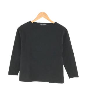 SAINT JAMES / セントジェームス | OUESSANT SOLID ウエッソン ソリッド ボートネック バスクシャツ | T1 | NOIR / ブラック | レディース｜kldclothing