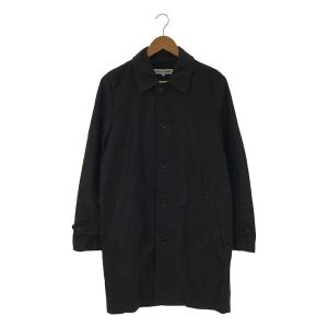 COMME des GARCONS SHIRT / コムデギャルソンシャツ | 製品加工 ステッチワーク シングル ステンカラーコート | S | ブラック | メンズ｜kldclothing