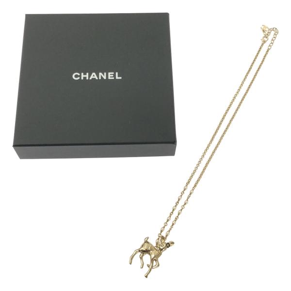 CHANEL / シャネル ABF289 ココマーク バンビ ラインストーン フェイクパール チェー...