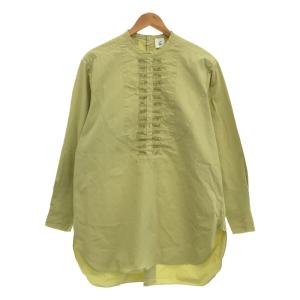 【美品】  6(ROKU) / ロク | PIN TUCK SHIRT ピンタックシャツ | 38 | ライムグリーン | レディース｜kldclothing