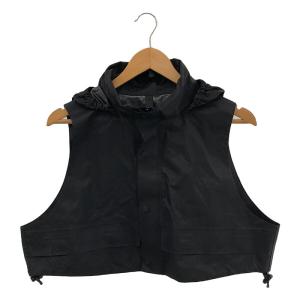 【美品】  HYKE / ハイク | 2023SS | NYLON MOUNTAIN CROPPED VEST ナイロン クロップド マウンテンベスト | OSFA | ブラック｜kldclothing