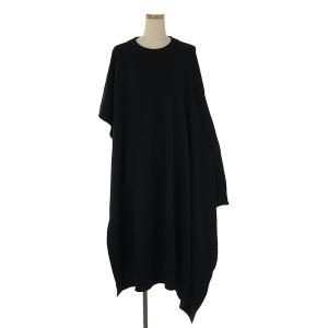 【美品】  Maison Margiela / メゾンマルジェラ | CREWNECK WOOL PONCHO / ニット オーバー ポンチョ プルオーバー | S | ブラック｜kldclothing