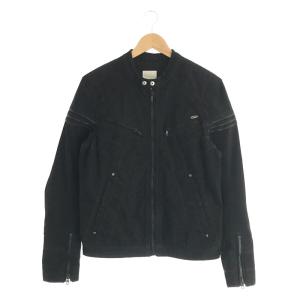 DIESEL / ディーゼル | ジップ デザイン デニム バイカー ジャケット | M | ブラック｜kldclothing