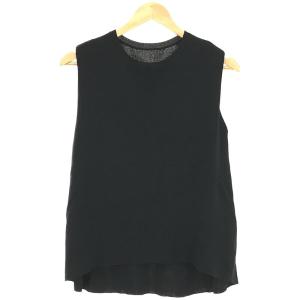 【美品】  JENNE / ジェンヌ | 2022SS | ノースリーブ カラーニット | M | BLACK | レディース｜kldclothing