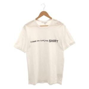 COMME des GARCONS SHIRT / コムデギャルソンシャツ | ロゴ プリント オーバー Tシャツ | X | ホワイト | メンズ｜kldclothing